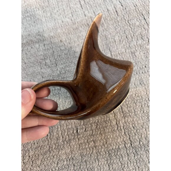 Vintage Pottery Canadian Art McMaster Toronto Canada Green Brown‎ Small Creamer - Picture 5 of 10